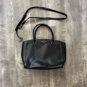 Kate Spade Black Tote with Adjustable Strap